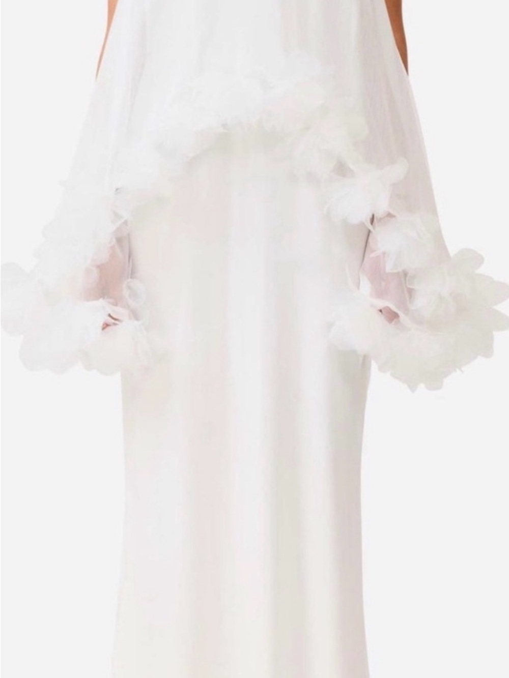 Elliatt Poppy Cape Gown in White NWT size XL